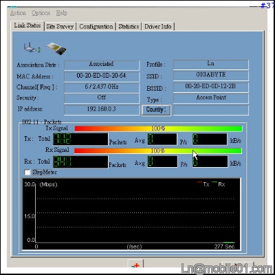 [Ln測試報告]Gigabyte 802.11g Wireless Router AP & Wireless LAN Card