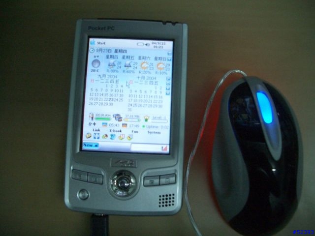[分享]FOR MITAC MIO-558 專用鍵盤 + USBHOST滑鼠使用圖片!!!!!!!!!