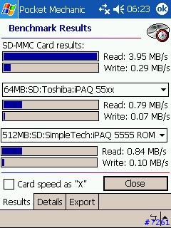 (2006/5/7更新)各種SD記憶卡之PPC測試篇