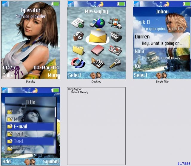 [分享S700i主題]大空戰士10 Final Fantasy 10 (自製第二彈)