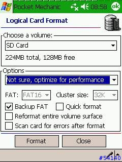 無意中找到 HP iPAQ 3417 加快讀取 SD 卡的方法