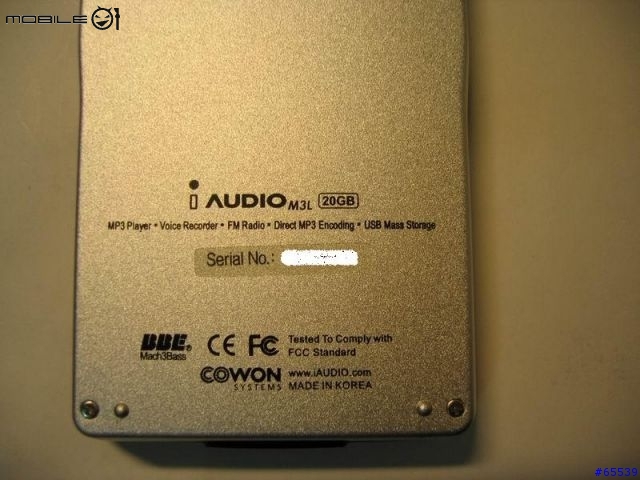 [分享+勸敗] iAudio M3L 20GB - MP3 35個小時不停播