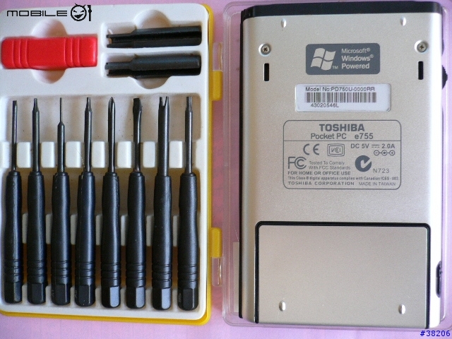 ROM被燒壞了,拆機了-----TOSHIBA E755