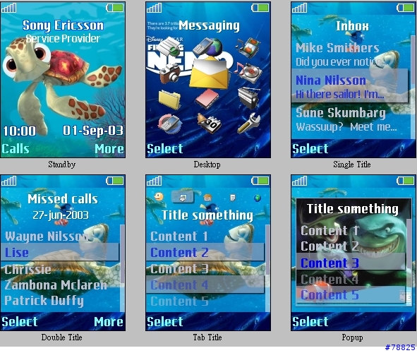 [分享K700i] 海底總動員主題