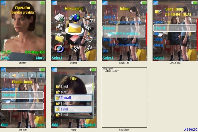 [分享S700i/K700i] serpent主題區 新增黃聖依 - 功夫女主角