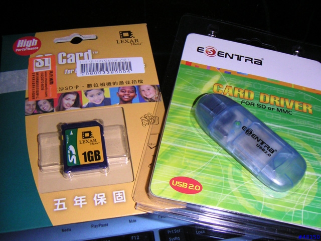 [分享]X20的好朋友~~~~新入手lexar 1g sd card