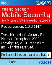 趨勢科技最新手機版防毒軟體 Trend Micro™ Mobile Security for Microsoft™ Smartphone™ 2003