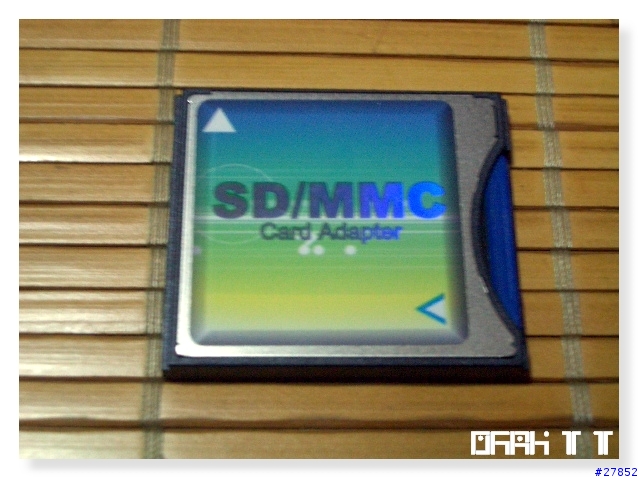 [分享]讓吃CF卡的機器嚐嚐SD卡的滋味&SD in CF速度測試