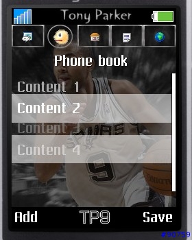 [分享 S700i] NBA~ Tony Parker  主題, 小子初次做的,大家有什麼意見?