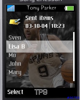 [分享 S700i] NBA~ Tony Parker  主題, 小子初次做的,大家有什麼意見?