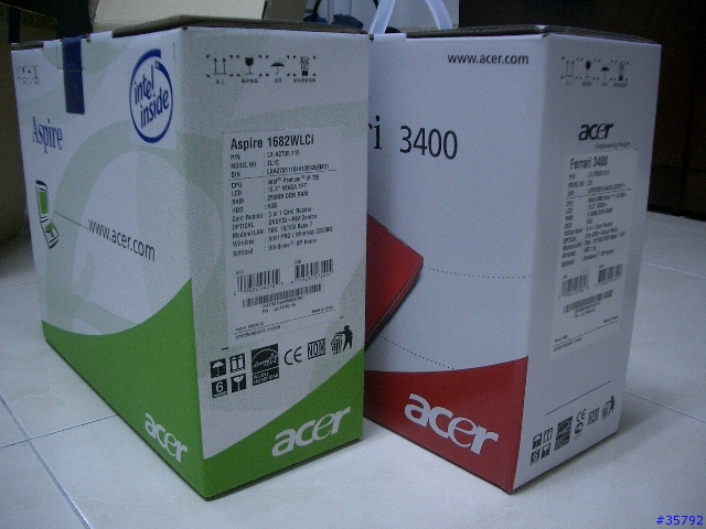 我的第一台NB：ACER1682＆FERRARI3400+簡測...