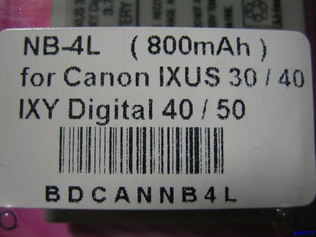 [分享]CANON 不錯用的副廠鋰電池 !!