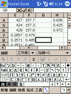 [教學] 使用 Pocket Excel 來閱讀同步的試算表 (17)