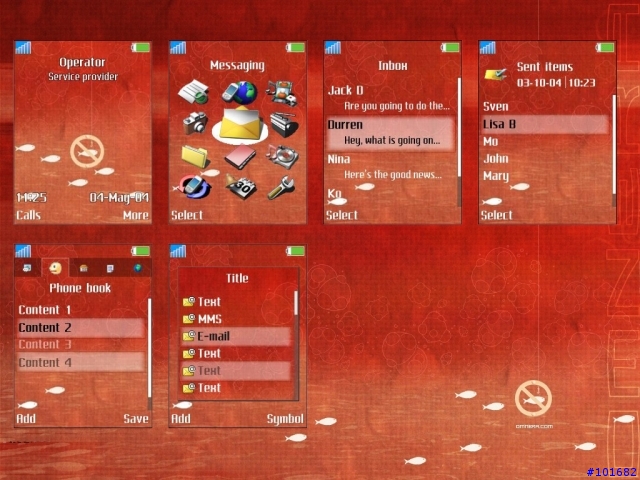 [分享S700i] C Style自製佈景主題 03/03新增紅魚風