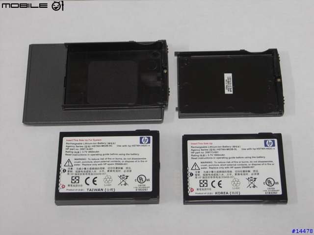 HP iPAQ hx4700 原廠專用厚電池3600mAh 的廬山真面目~~