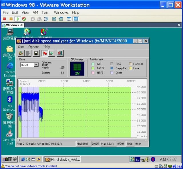 支援 64 bit(both CPU & OS) 的 vmWare 發怖~