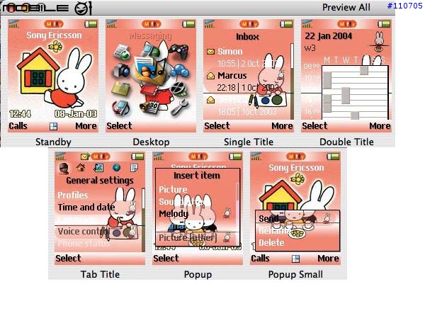 [分享K500i] Miffy~~Pink系