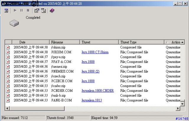 【分享】Norton 9 企業版掃毒測試