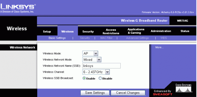[分享]LINKSYS WRT54G 與 Airport Express 的橋接