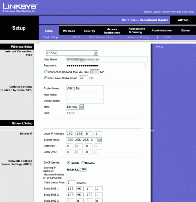 [分享]LINKSYS WRT54G 與 Airport Express 的橋接
