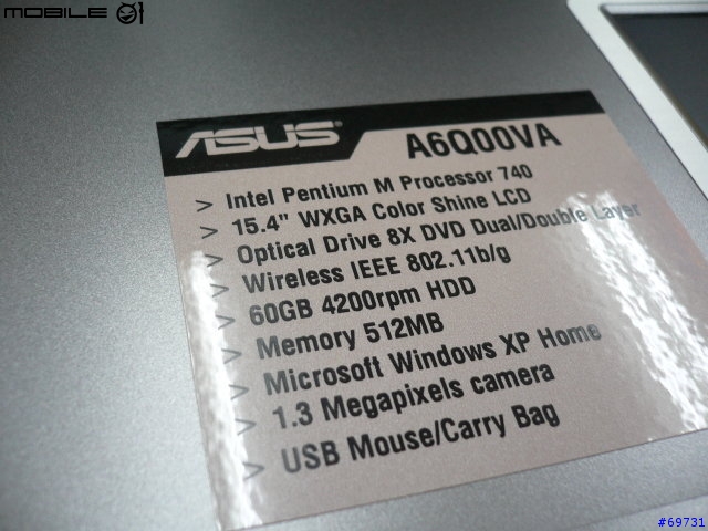 [分享]華碩 A6Q740DD(新一代的C/P機)