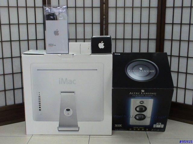 [分享] (加上圖了!!) 終於加入蘋果家族!! 新iMac G5 20吋＋新iPod 60G＋Altec Lansing MX-5021(white)