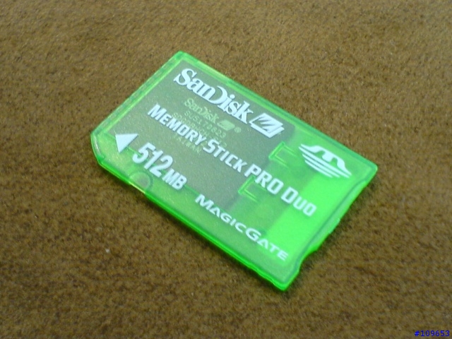 [勸敗]SanDisk 果凍色 512MB Memory Stick PRO Duo