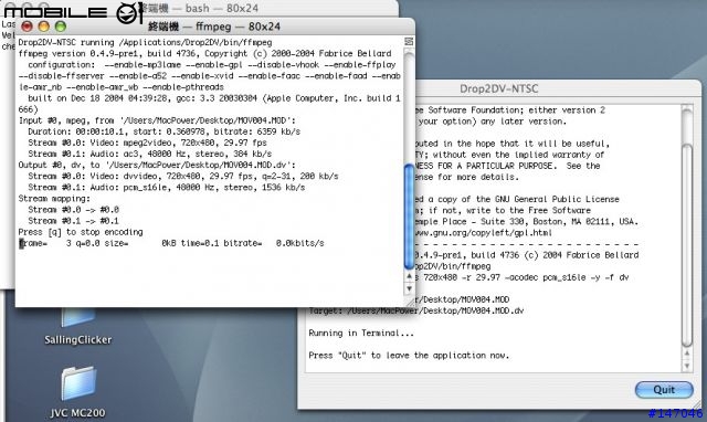 (分享）數位攝影機JVC MC200與Apple之間