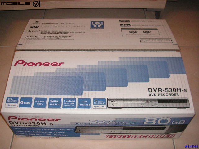 [分享]pioneer DVR-530H-s 80G硬碟式DVD錄放影機簡單使用心得