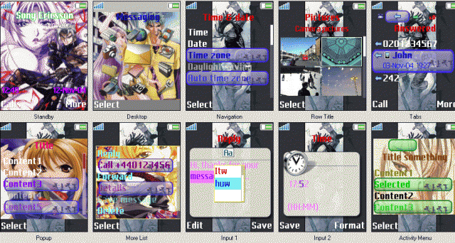 [分享K750i] 天上天下 theme for K750 and W800i