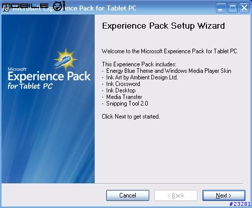 [白老鼠測試」Experience pack for tabletpc英文版在中文環境安裝