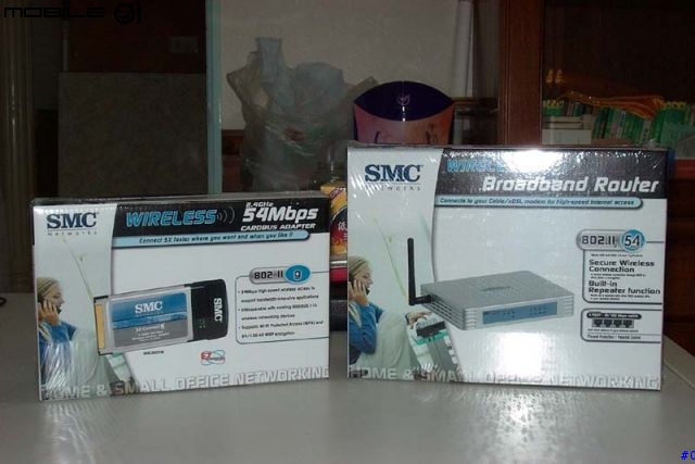 [入手] SMC SMCWBR14-G 無線 IP 分享器 & SMC2835W 無線網卡 (Card Bus)