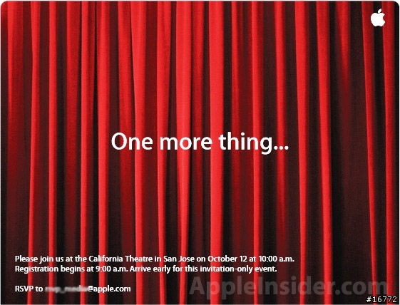 [訊息]One more Thing ...