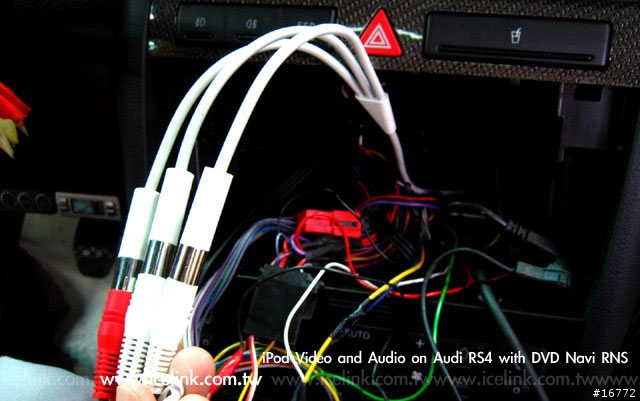 [分享]iceLink Plus搭配iPod Video安裝於2001年Audi RS4 DVD RNS實例