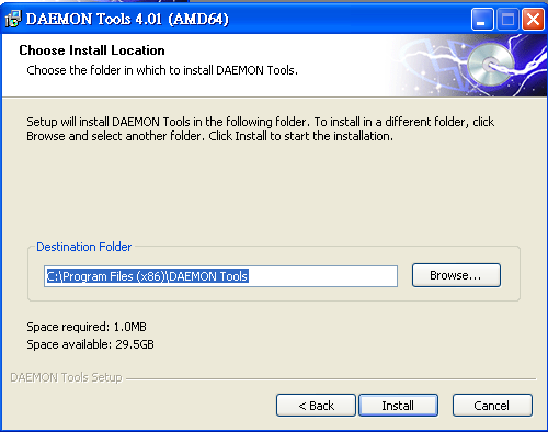 一窺64位元XP上虛擬光碟解決方案 => Daemon tool 4.01 初測