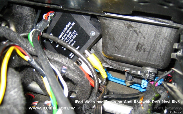 [分享]iceLink Plus搭配iPod Video安裝於2001年Audi RS4 DVD RNS實例