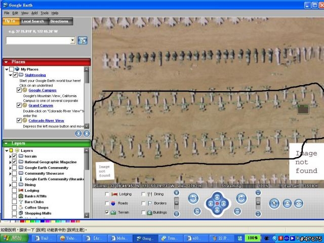 Google Earth 找到美國的飛機墳場
