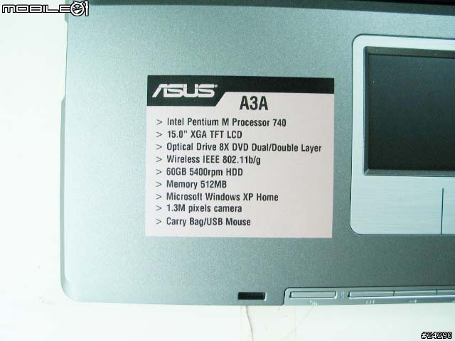 [分享] ASUS A3A系列~純外觀介紹