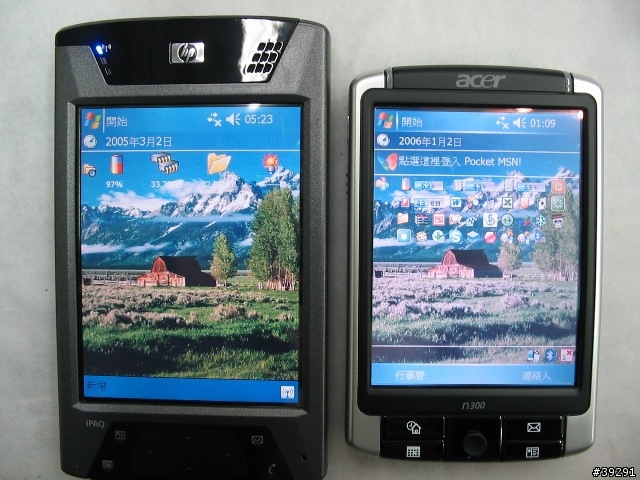 [分享] Acer n300 與 HP iPAQ hx4700 之螢幕簡易比較