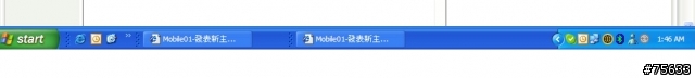 為什麼我的WINDOWS的開始列會出現同一個程式,但有兩個BAR?