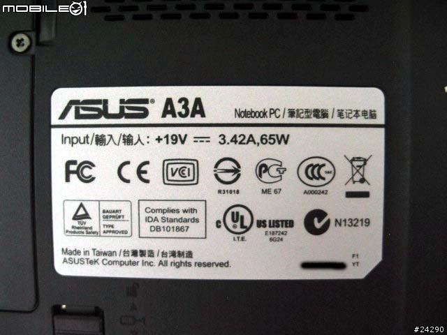 [分享] ASUS A3A系列~純外觀介紹