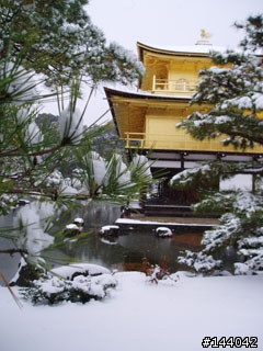 V903sh《大雪紛飛金閣寺》需要的拿去當桌布~~