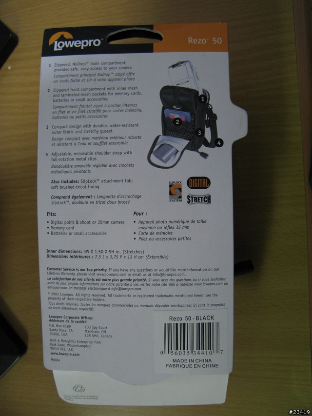 [分享] 隨身相機包 Lowepro Rezo 50 For Canon S80