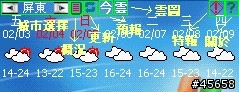 【下載】桌面氣象插件 03Feb06