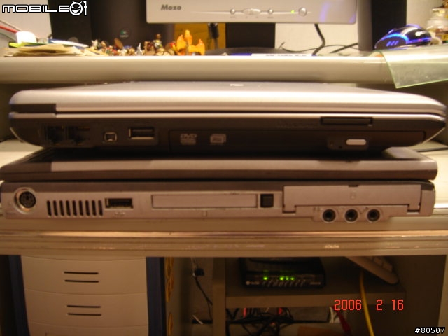 [無聊分享]CLEVO 3230 N年前的筆電 v.s. ASUS W6 圖多