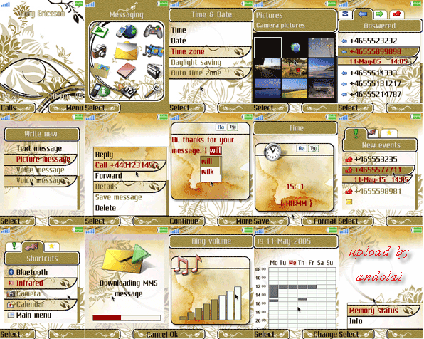 [W900i&Z520i]  NOKIA L'Amour 動態主題(update 2/21)