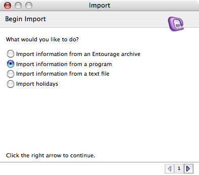 【教學】Microsoft Entourage - 把Apple Mail 匯入。