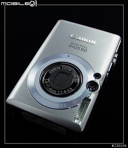 [隨手分享]Canon IXUS 新成員:600萬畫素的IXUS 60~(新增測試照)