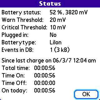 [Palm 教學] 電池使用記錄表 - BatteryGraph (18)