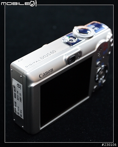 [隨手分享]Canon IXUS 新成員:600萬畫素的IXUS 60~(新增測試照)